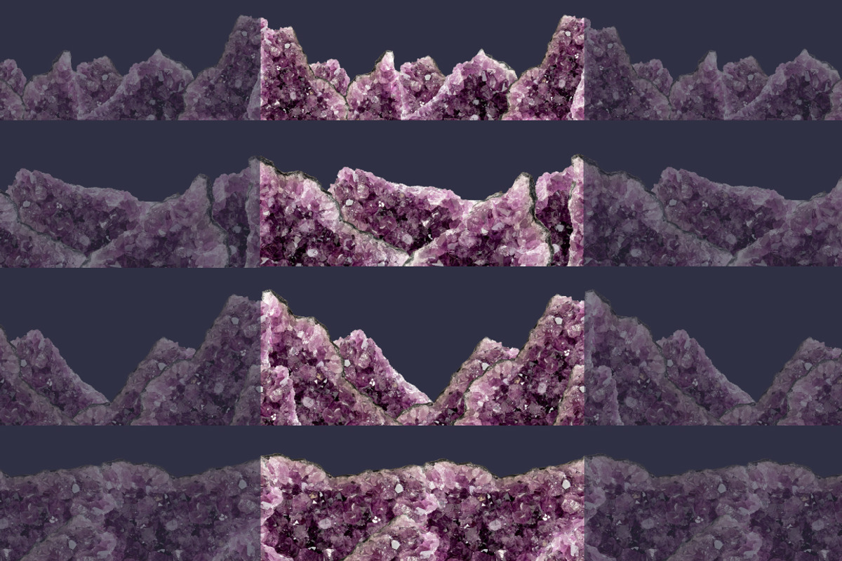 Amethyst Borders - Gemstone Edges, an Object Graphic by Turning Moss (Photo 6 of 8)