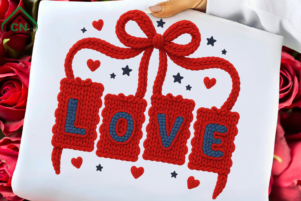Yarn Crochet Valentine's Day LOVE, an Illustration by Craft Nest (Photo 1 of 7)
