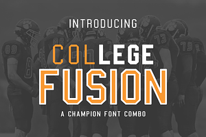 College Fusion Font Combo