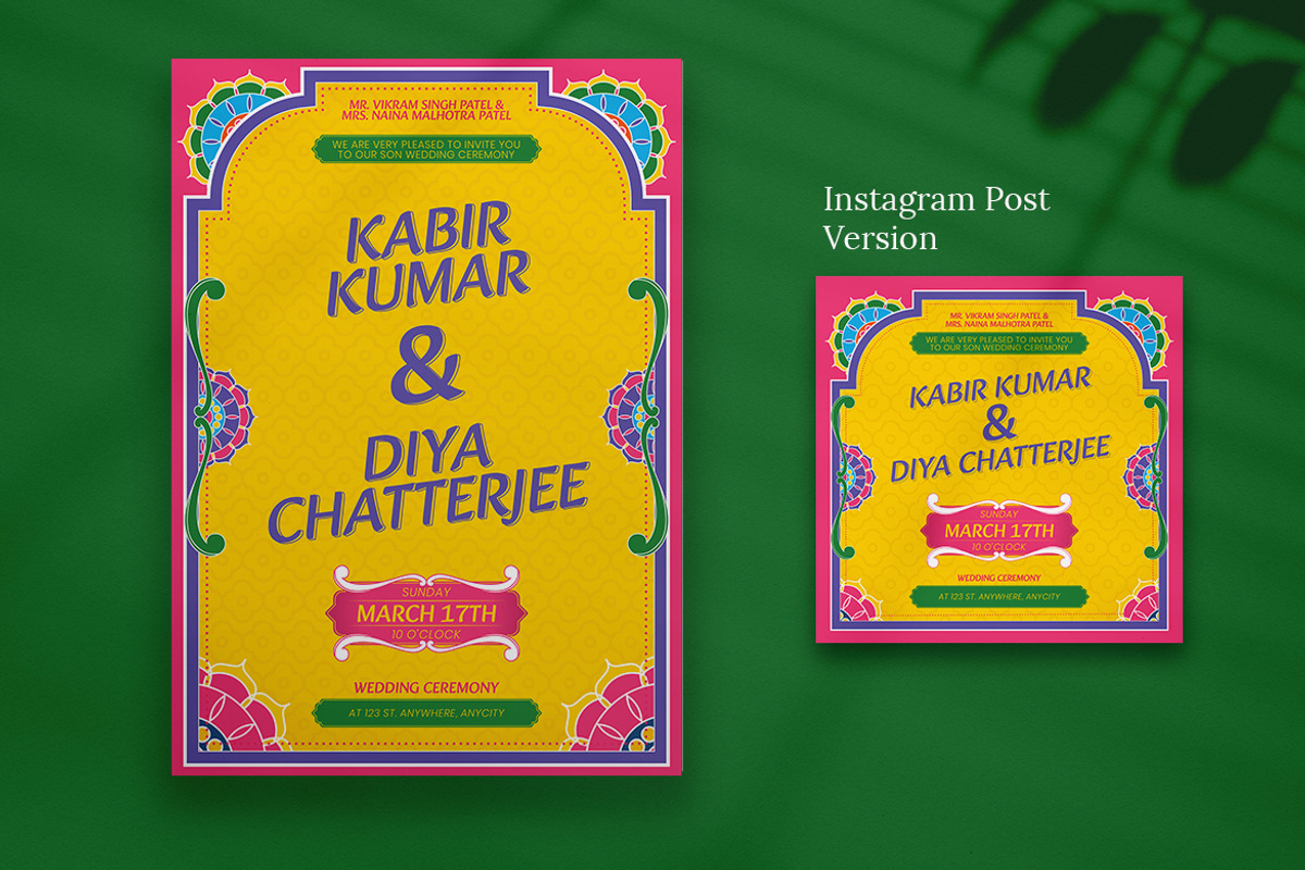 Manda - Indian Wedding Invitation, a Flyer Template by Attype (Photo 3 of 5)
