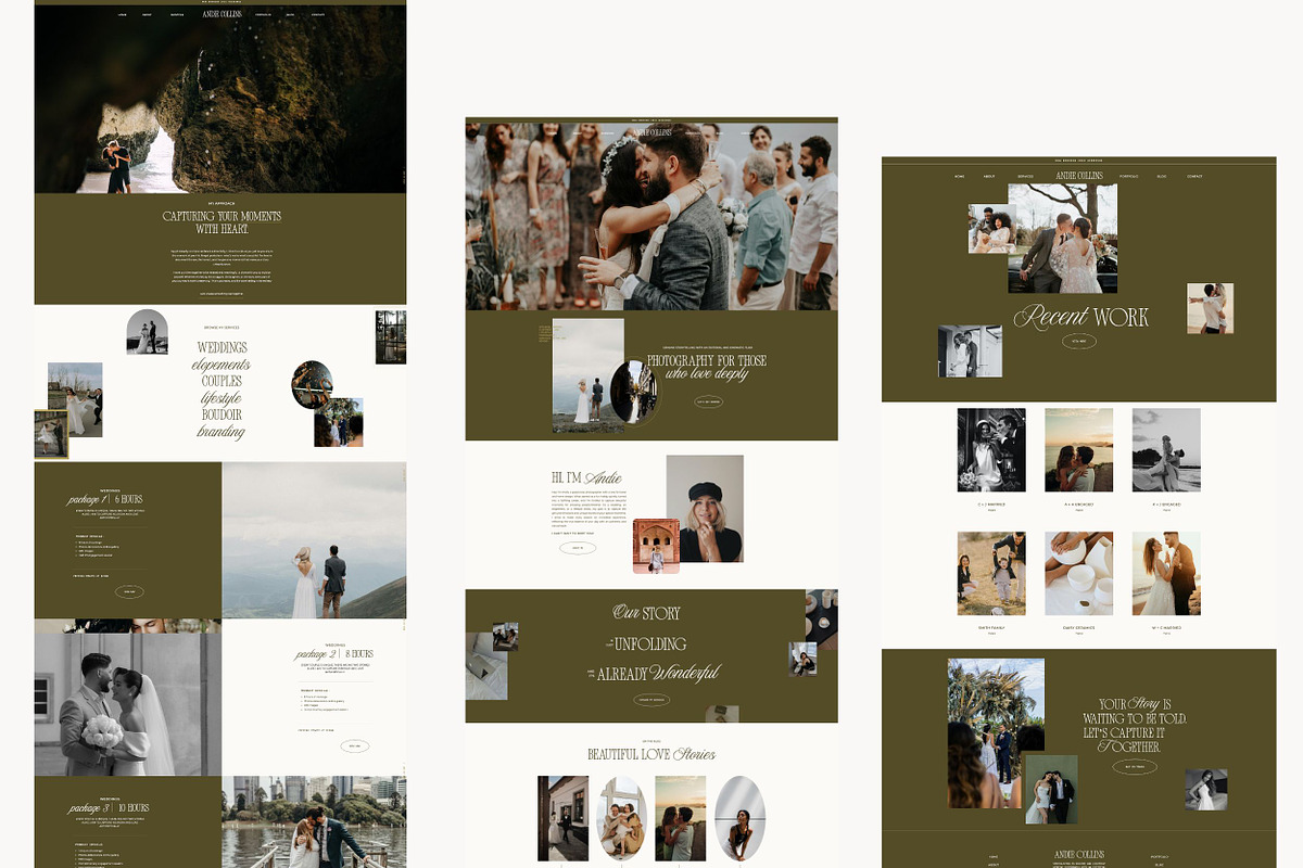 Showit Website Template | Andie preview 3