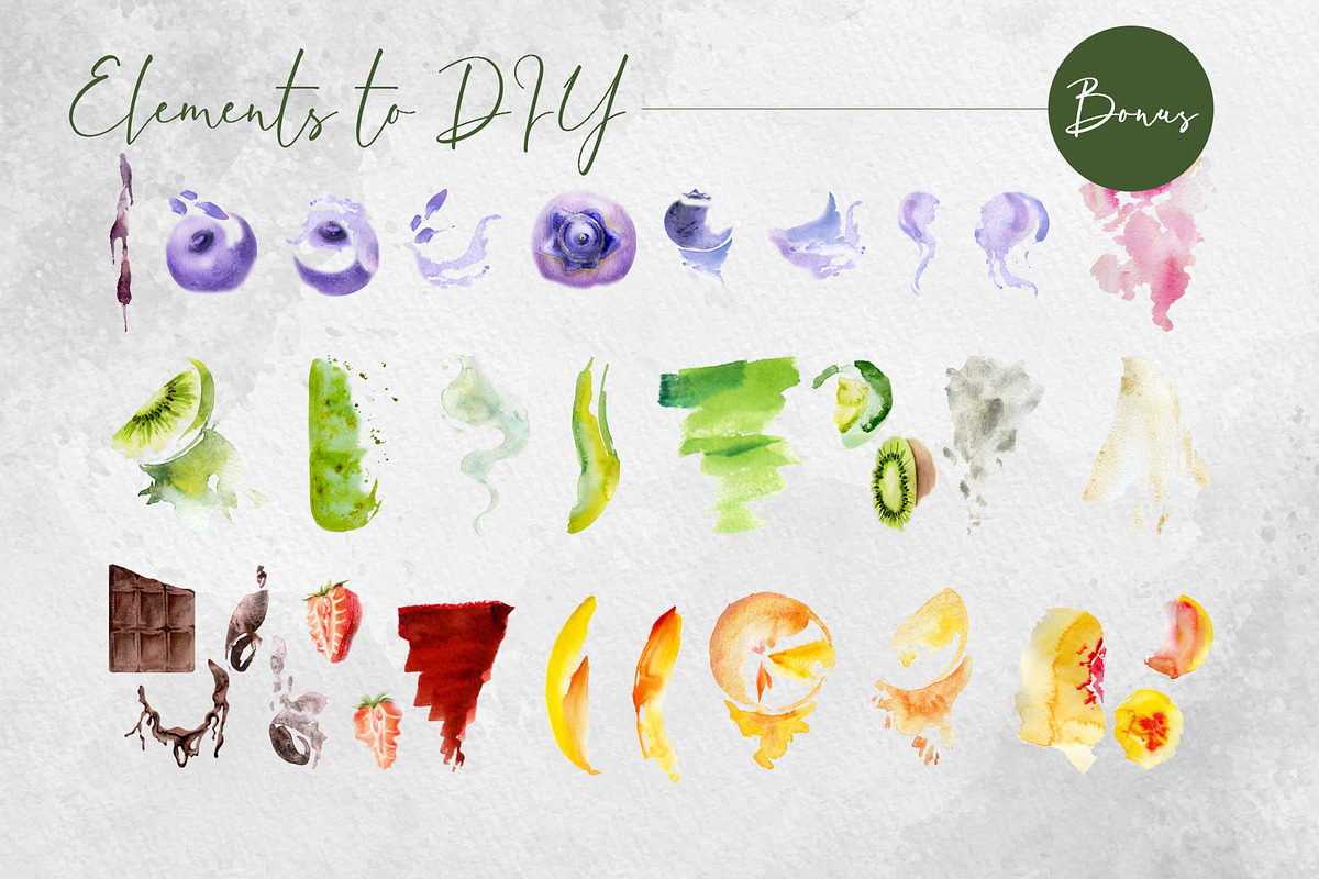 Green detox smoothies, a Food Illustration by MsFlaffy (Photo 5 of 15)