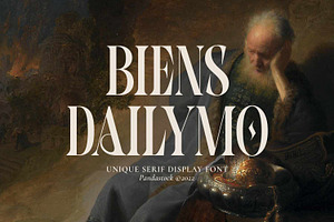 Biens Dailymo - Chic Display Serif, a Serif Font by Imoodev