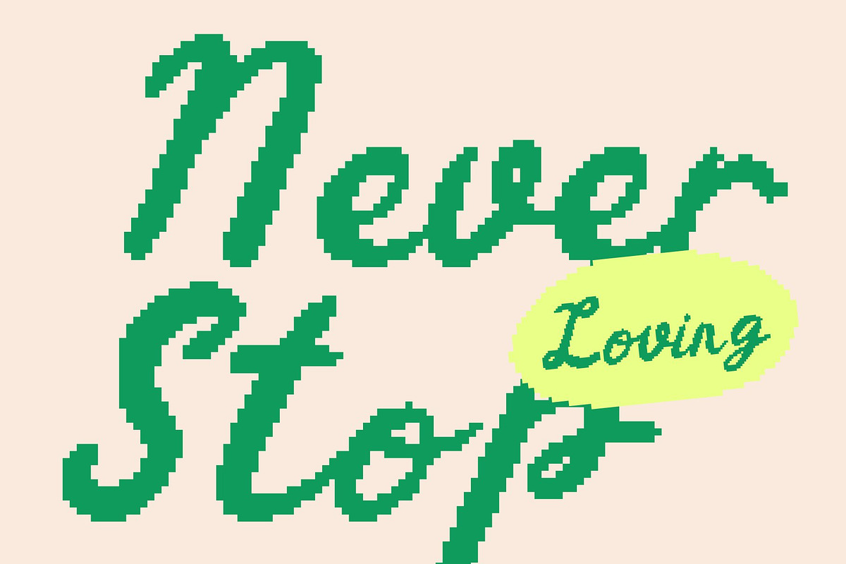 CS Camara Pixel, a Script Font by Craft Supply Co. (Photo 2 of 8)