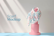 Bundles of 4 PSD Fabric Scarf cloths, a Shirt Mockup by Aban's World (Thumbnail 2 of 4)