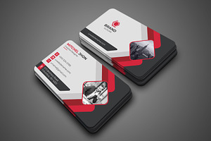 Creative Business Card With 4 Colors