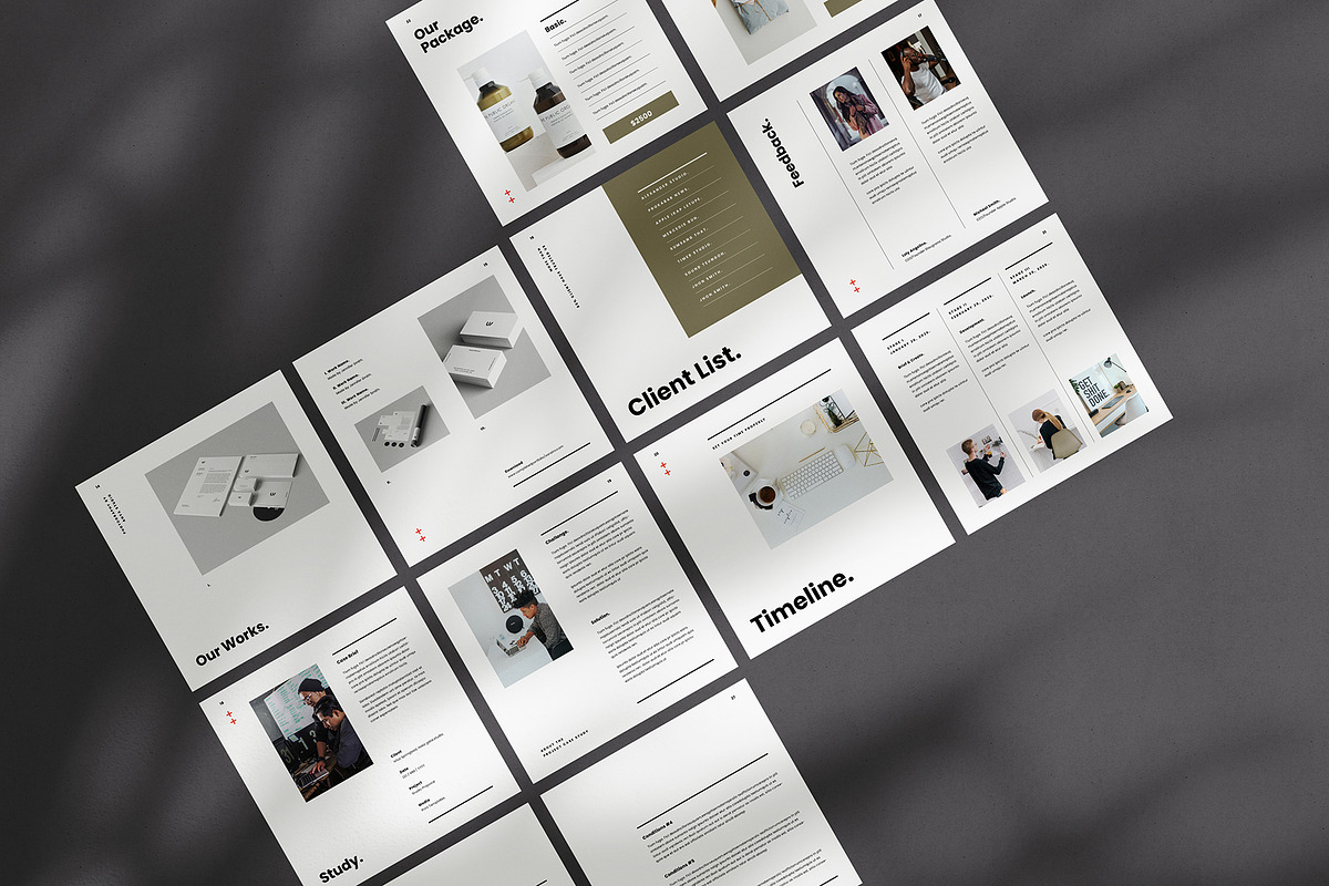 Square Proposal Template, a Brochure Template by Occy Design (Photo 5 of 6)