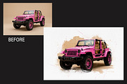 Ultimate Watercolor Car Photo Effect, an Action Add-On by 3d_model_tifotizi (Thumbnail 7 of 7)