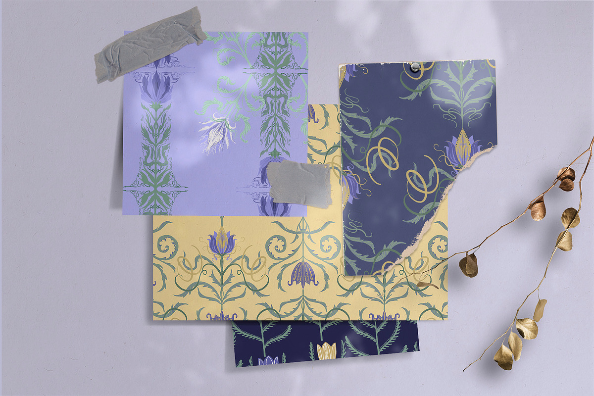 Spring floral pattern collection, a Pattern Graphic by Colden Blue (Photo 4 of 13)