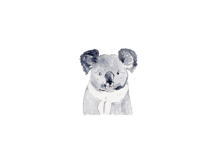 Watercolor Koala Illustration