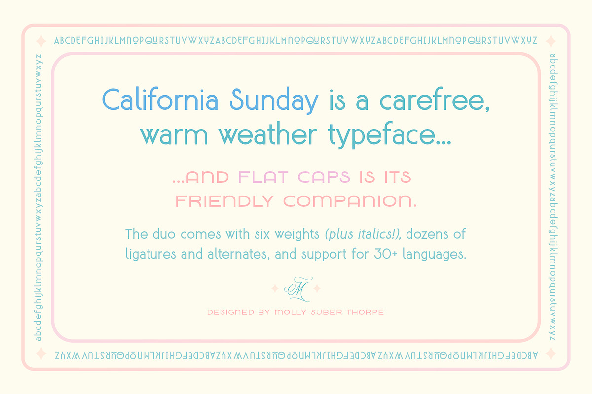California Sunday Font Duo, a Sans Serif Font by Molly Suber Thorpe (Photo 2 of 9)