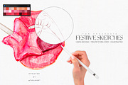 Festive Sketches & Color Palettes, a Palette Add-On by Liquid Amethyst Art (Thumbnail 11 of 11)