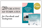 Facebook Ad Templates Canva, a Social Media Template by Gorgeous Graphics (Thumbnail 1 of 6)