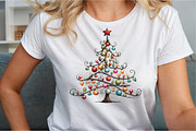 Christmas Tree With Lights PNG, an Illustration by Sublimation Artist (Thumbnail 5 of 9)