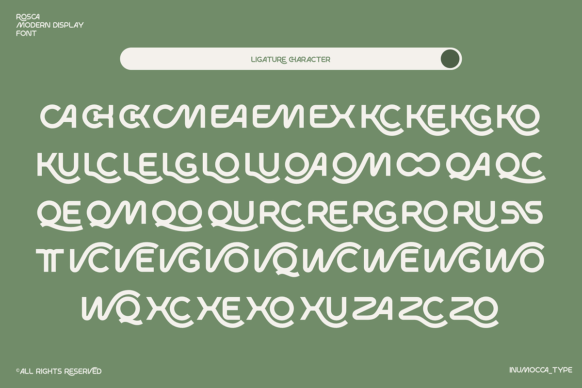 Rosca, a Sans Serif Font by inumocca_type (Photo 10 of 14)