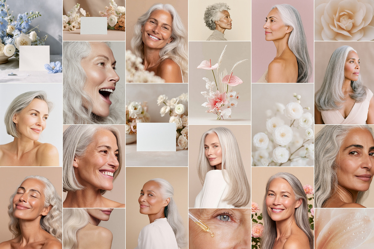 Diverse Mature Women Beauty & Hair, a Beauty & Fashion Photo by Make Stories Studio (Photo 9 of 25)