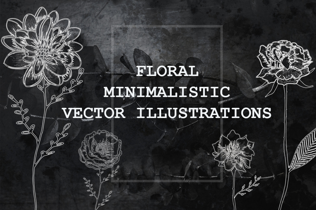 Minimalistic Floral Illustrations, a Decorative Illustration by Chimerique (Photo 1 of 9)