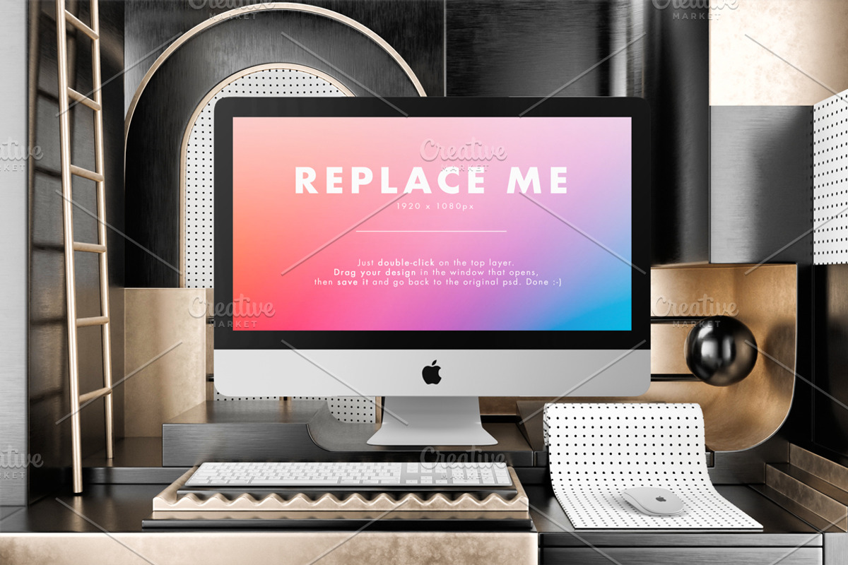 iMac Creative Mockups Set, a Mac Mockup by As Good As Possible (Photo 15 of 16)