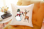 Snowman Christmas Wine Sublimation P, an Illustration by Sublimation Artist (Thumbnail 6 of 6)