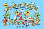 Summer Delights Cartoon Characters, an Object Illustration by The Isian (Thumbnail 1 of 4)