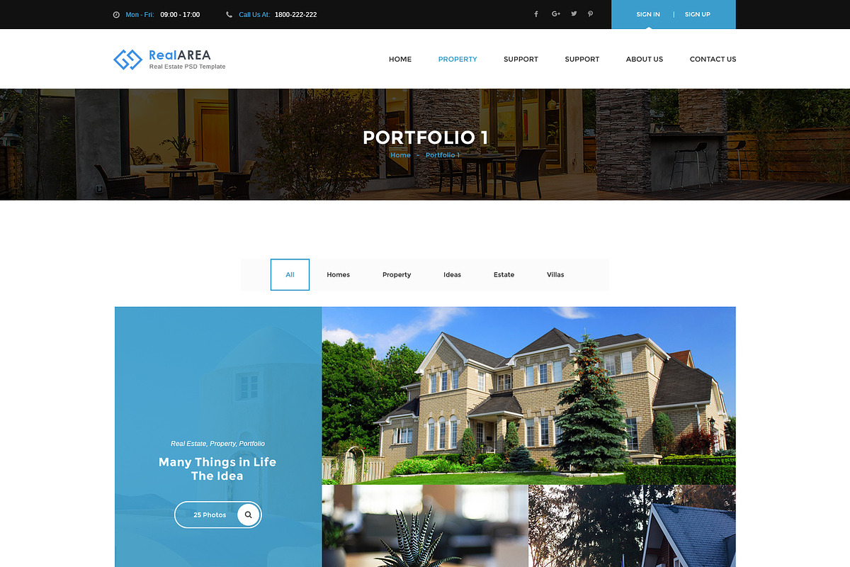 RealArea - Photoshop Template, a Websites & App Template by DigitalCenturySF (Photo 11 of 17)