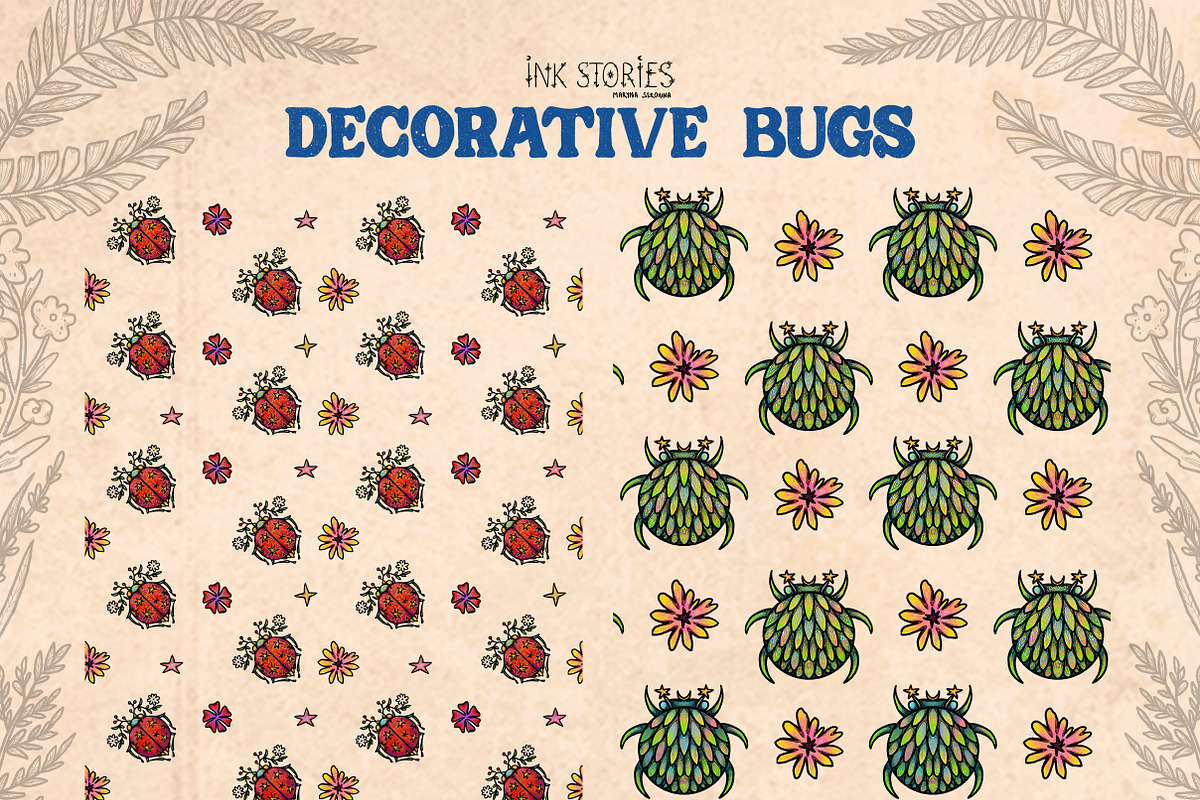Decorative Bugs | Hand-drawn Bettles, an Animal Illustration by Ink Stories (Photo 13 of 28)