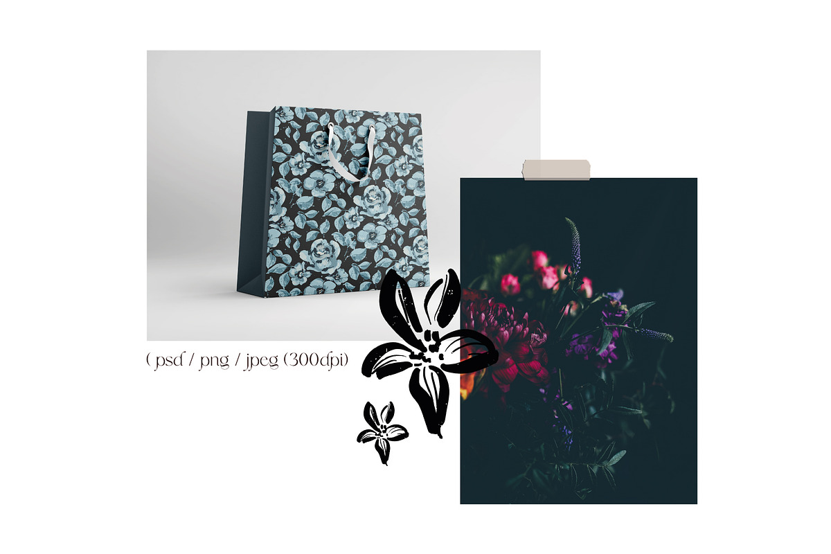 Secret garden. Floral patterns, a Pattern Graphic by PaperJamLab (Photo 11 of 12)