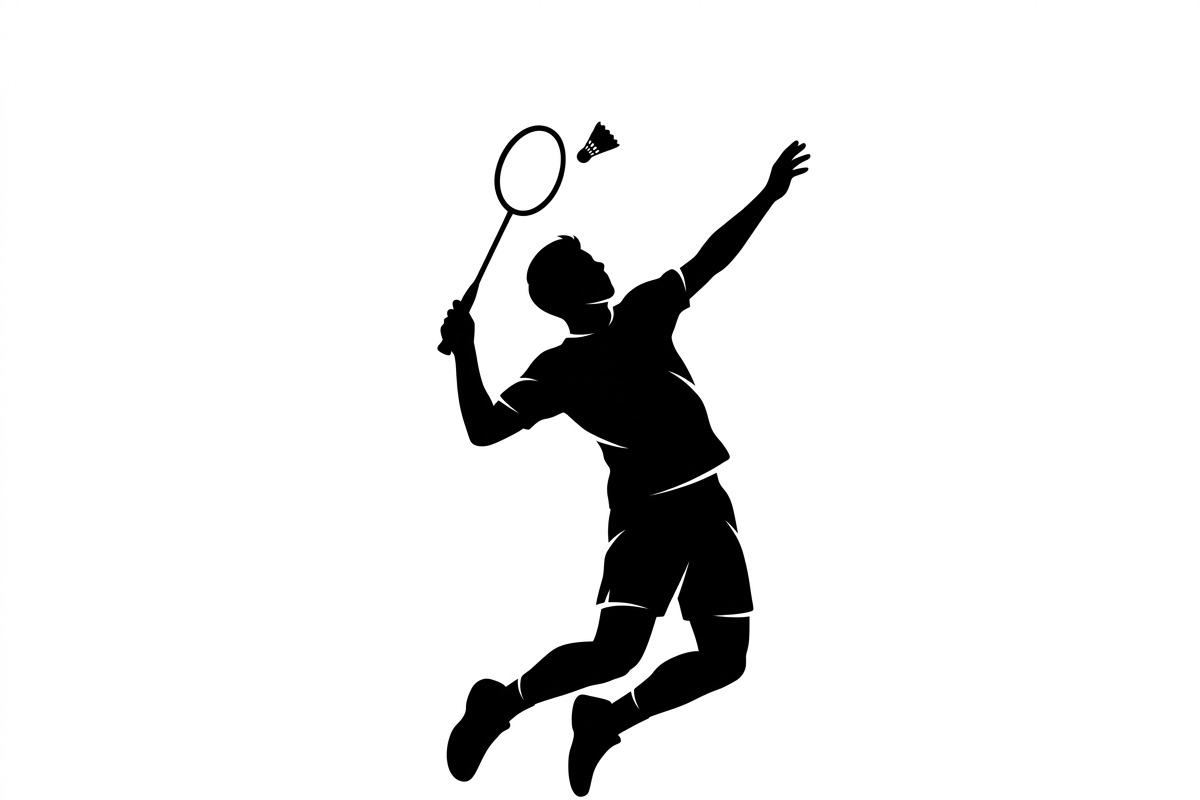 60 Badminton Player Smash Silhouette, a Person Illustration by Amazin_art (Photo 16 of 37)