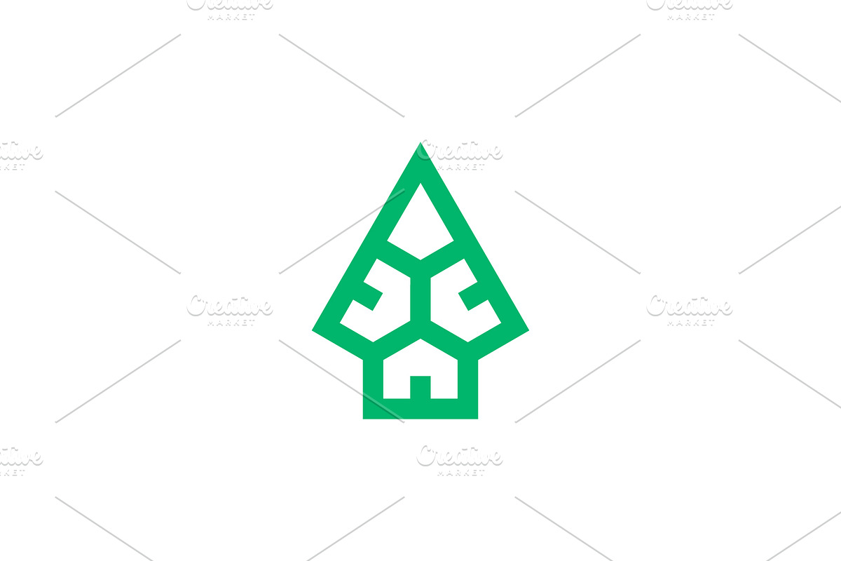 simple sophisticated house spear log, a Branding & Logo Template by Rasagama Studio