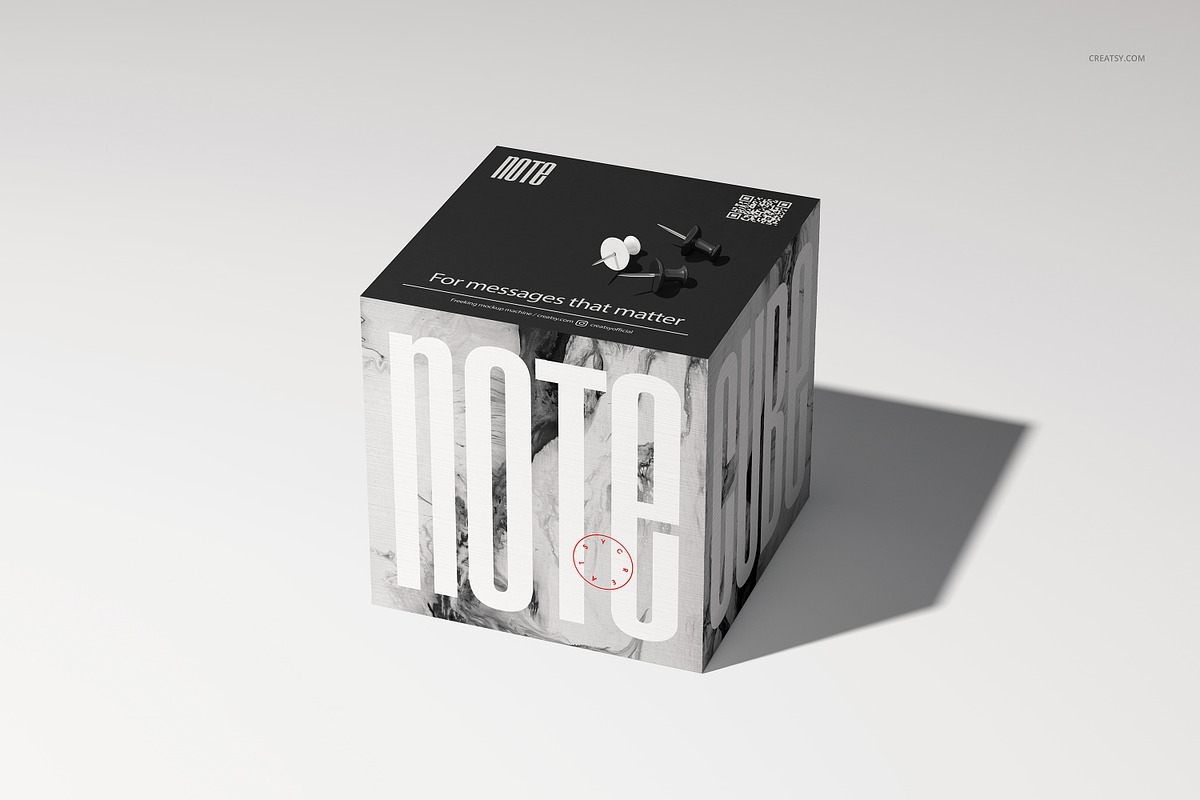 Note Cube Mockup Set, a Merchandise Mockup by Creatsy (Photo 6 of 13)