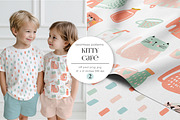 Kitty Café – Pattern Collection, a Pattern Graphic by PROTEA Watercolor Studio (Thumbnail 1 of 9)
