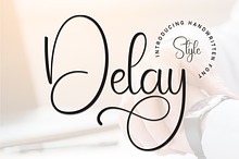 Delay | Script Font