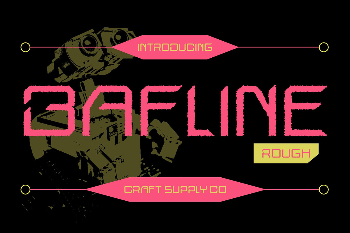 Bafline Rough, a Sans Serif Font by Craft Supply Co. (Photo 1 of 8)