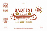 Badfest Vol.2 50 Badge/Logo Template, a Branding & Logo Template by Megflags (Thumbnail 1 of 10)