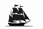 Classic Sailing Ship Vector Bundle, an Object Graphic by Designs_River (Thumbnail 3 of 11)