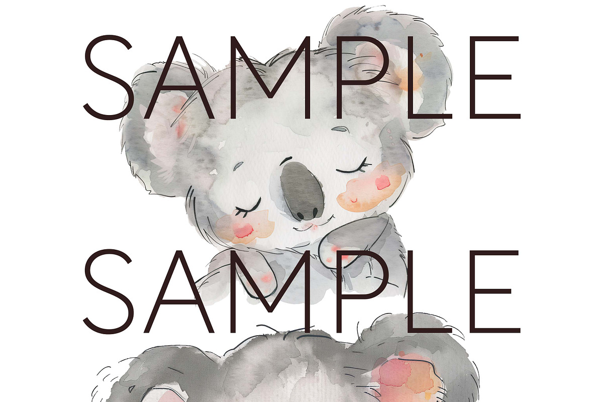 Australian Nursery Koala Clipart, an Animal Illustration by Pawcasso's Portraits (Photo 10 of 10)