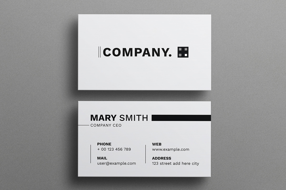 Clean Business Card Design Template, a Business Card Template by MightyDesign (Photo 2 of 6)