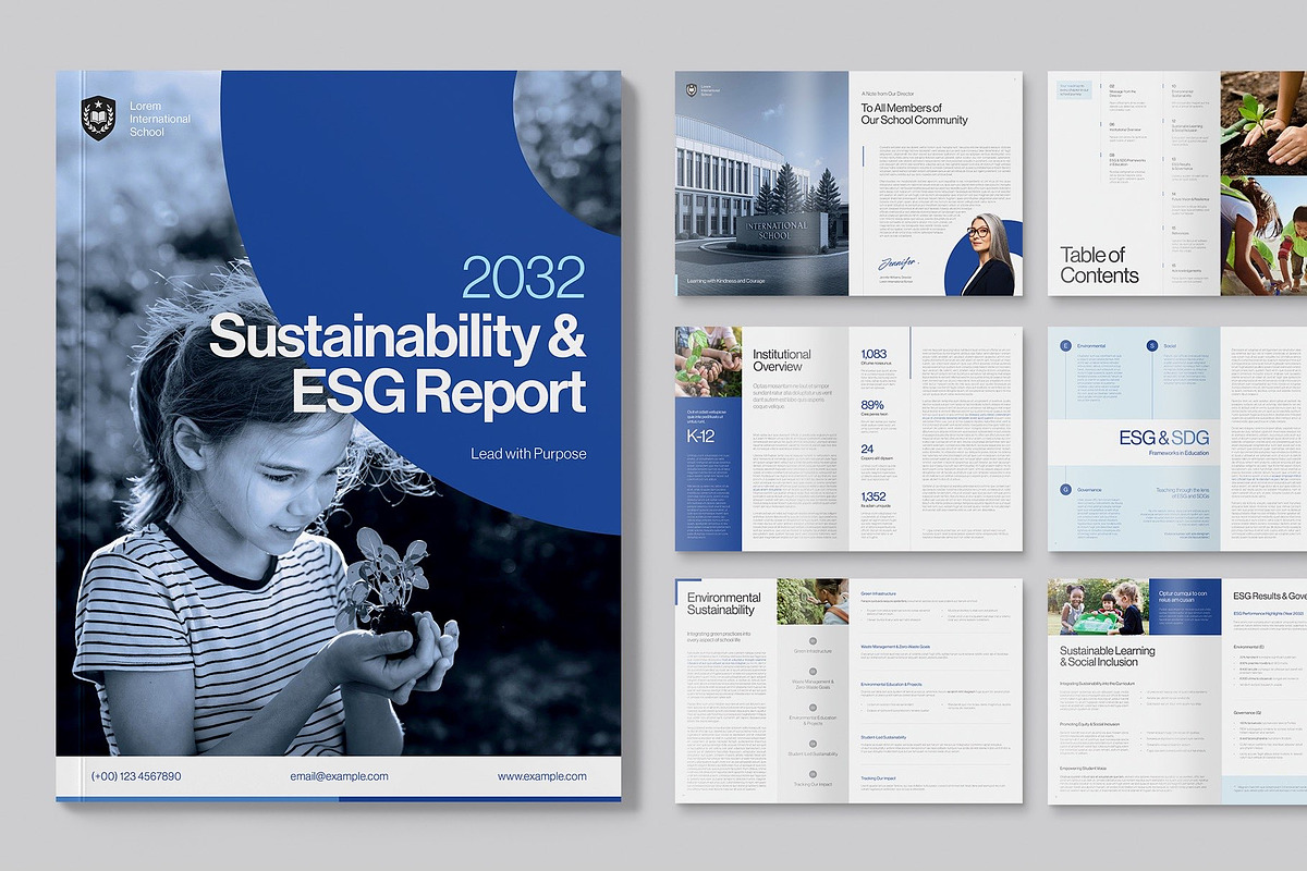 Report Brochure Template preview 6