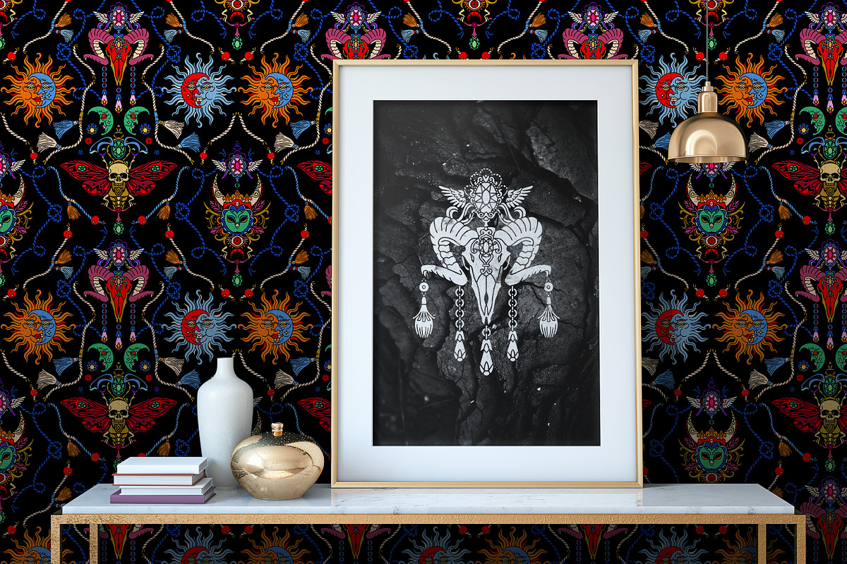 Talismans amulets. Magic boho summer, a Decorative Illustration by OlgaSoi007 (Photo 8 of 10)