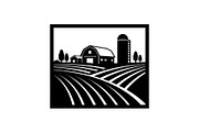 Scenic Rural Landscape Silhouette, a Graphic by BIPLOB EXPERT (Thumbnail 9 of 13)