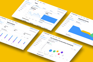 Web, Google & User Analytics Web App, an UI Kit Template by nagaredesignstudio