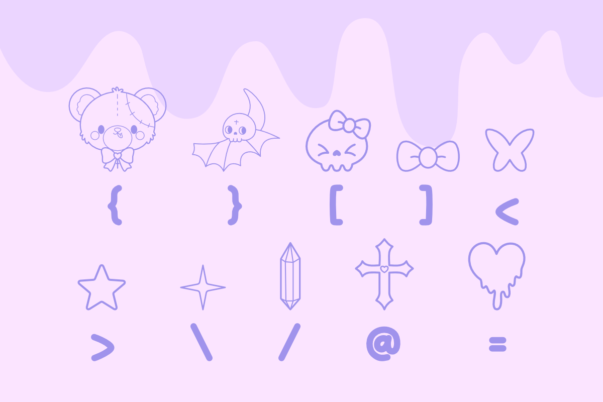 Creepy Kawaii Font, a Handwritten Font by Babymimiart (Photo 9 of 9)