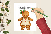 Watercolor Christmas Gingerbread, an Illustration by Creative Art (Thumbnail 3 of 10)