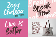 Jushley Shine - BRUSH FONT, a Font by ErgibiStudio (Thumbnail 7 of 11)