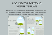 UGC Portfolio Website Canva Template, a Landing Page Template by Wixify Studio (Thumbnail 5 of 8)
