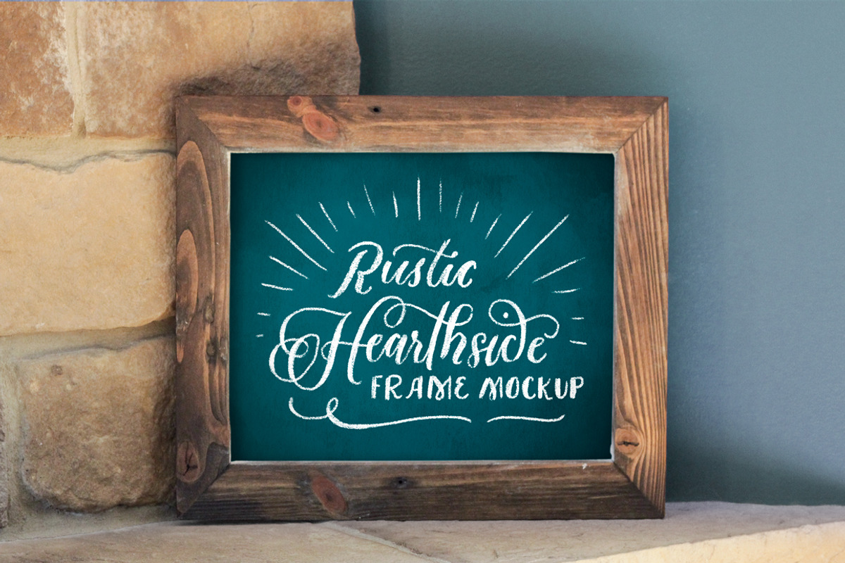 8x10 Rustic Hearthside Frame Mockup, a Mockup by Ornaments of Grace (Photo 1 of 6)