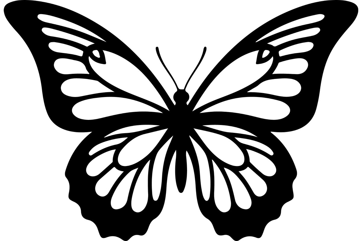 Elegant Butterfly Silhouette, an Object Graphic by Designer_Momina (Photo 4 of 20)