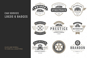 Car Garage Badges & Logos