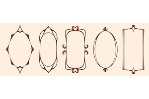 Art Nouveau frames collection on, an Illustration by art PVP - market