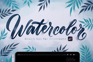 Watercolor Procreate Brush Set